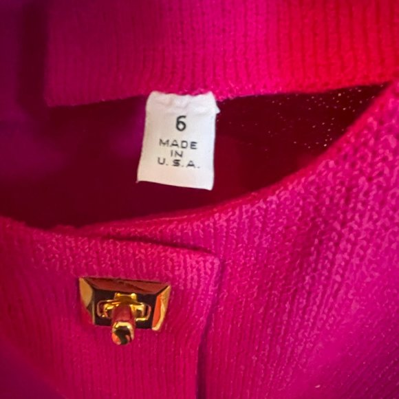 St John Jacket - Bright Pink, Gold Accents - Picture 3 of 9